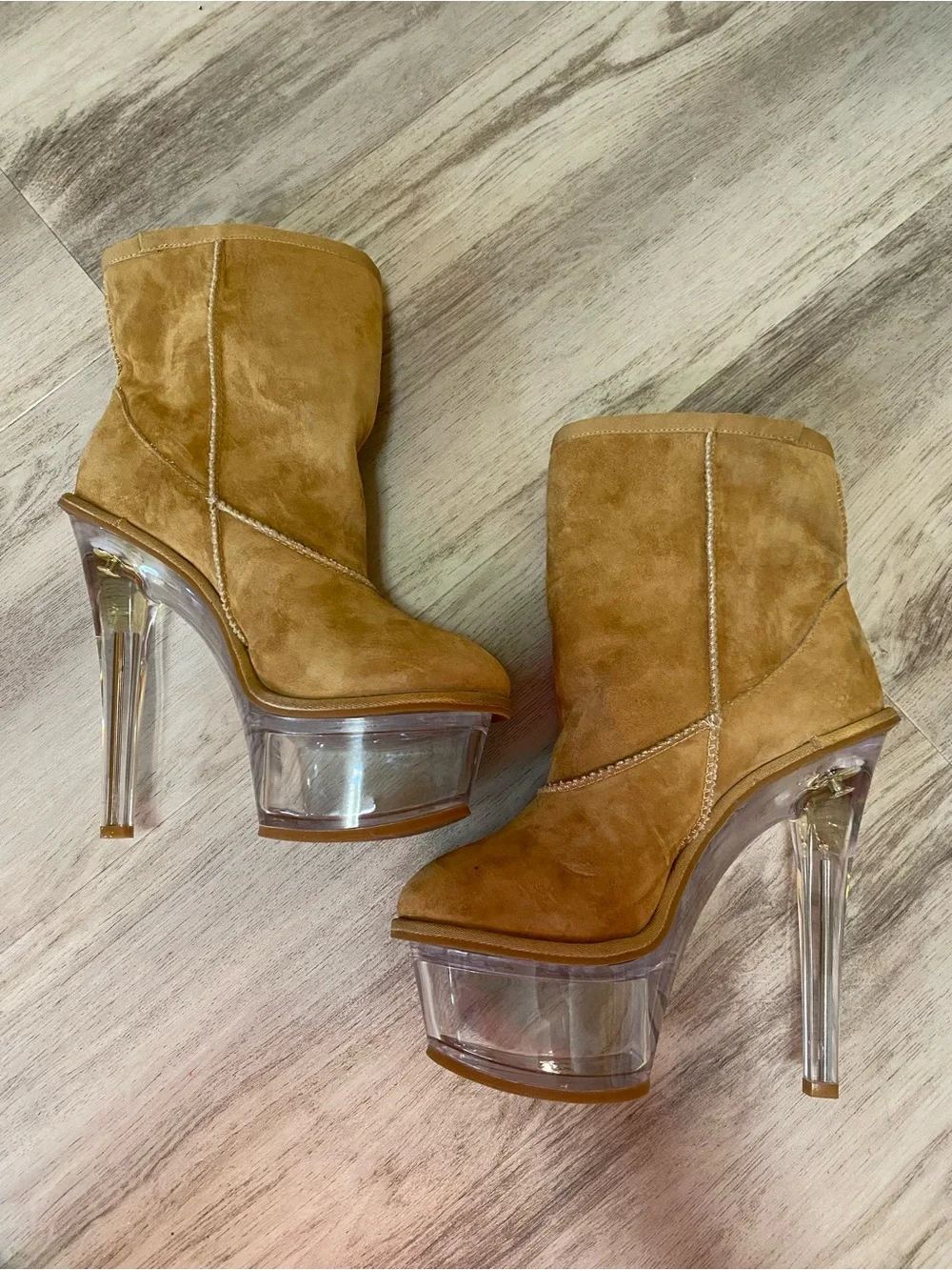 Dolls Kill tan suede